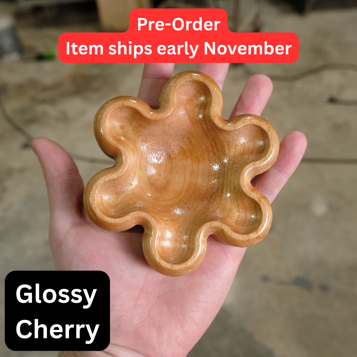 Smooth Flower Ring Dish (Pre-Order ships November)