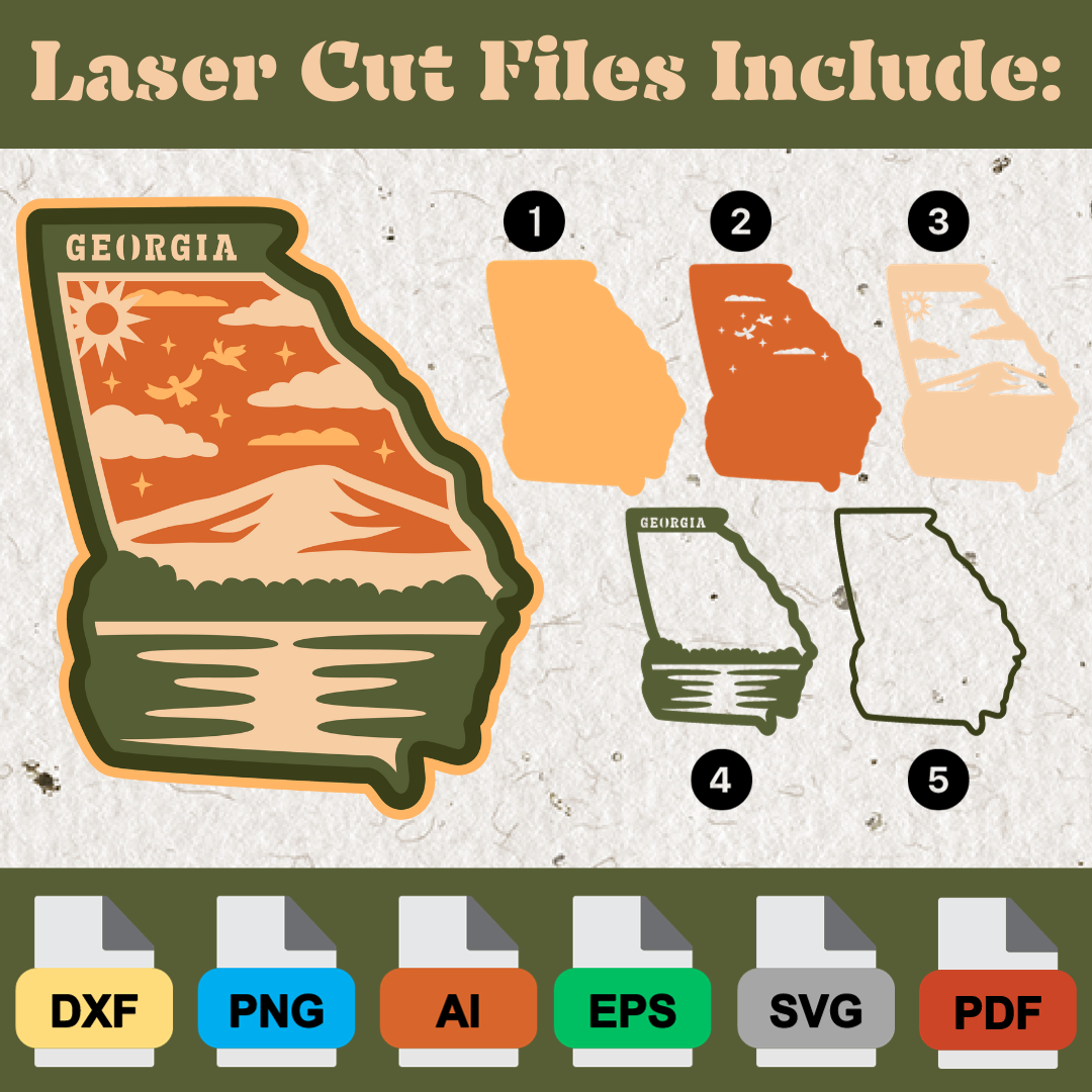 50 States Laser Layers Mega File Pack!