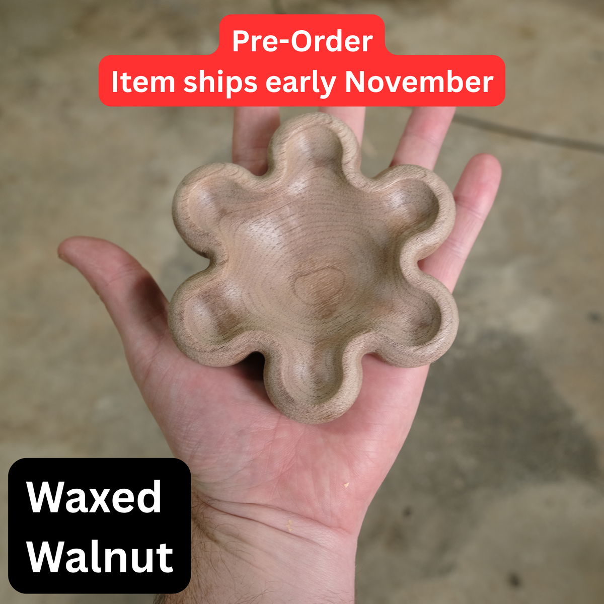 Smooth Flower Ring Dish (Pre-Order ships November)