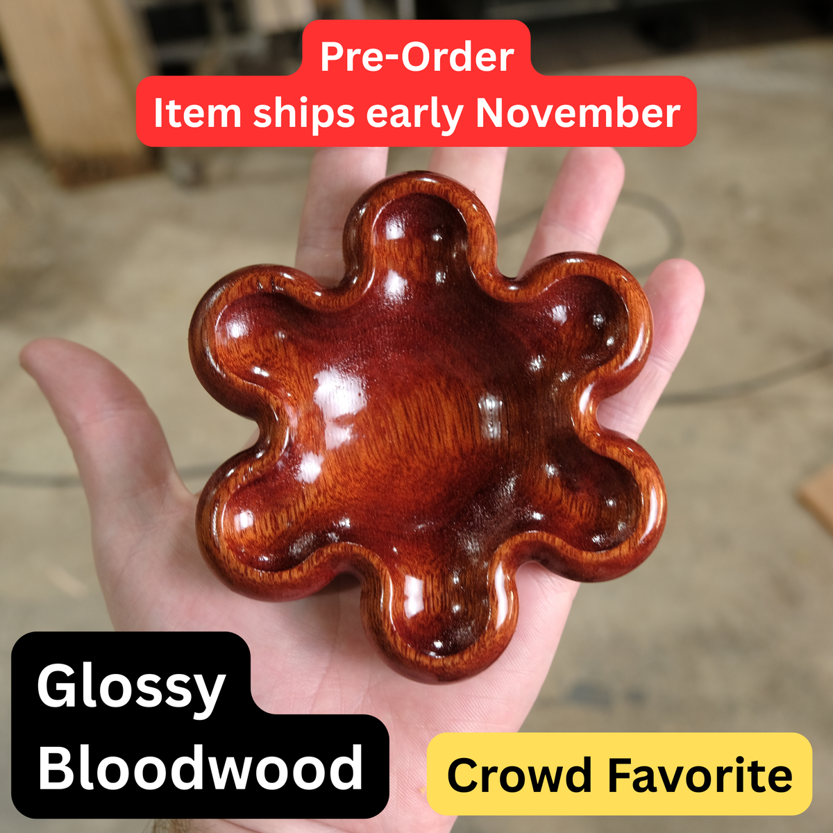 Smooth Flower Ring Dish (Pre-Order ships November)