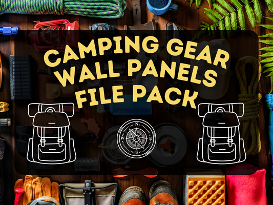Camping Gear Wall Panels File Pack