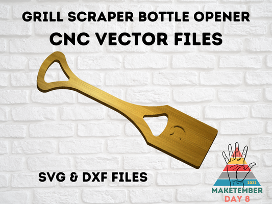 Grill Scraper Bottle Opener - Maketember