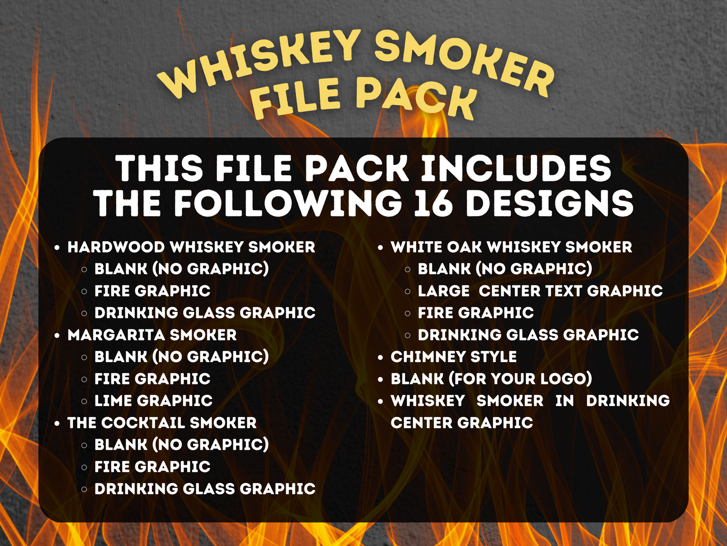 Whiskey Smoker CNC File Pack